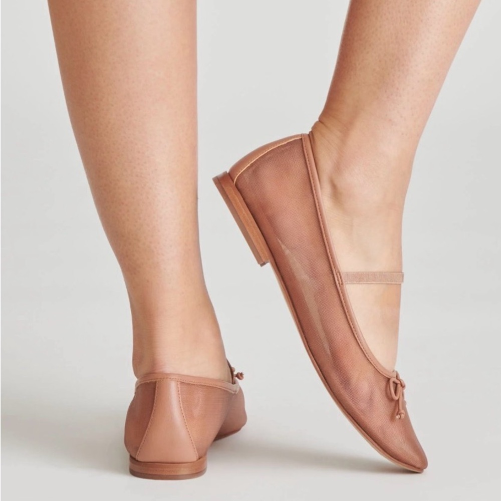 Dolce Vita Nude Pink Ballet Flats with Bow Strap